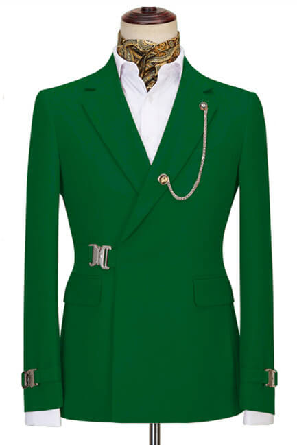 green men's suit