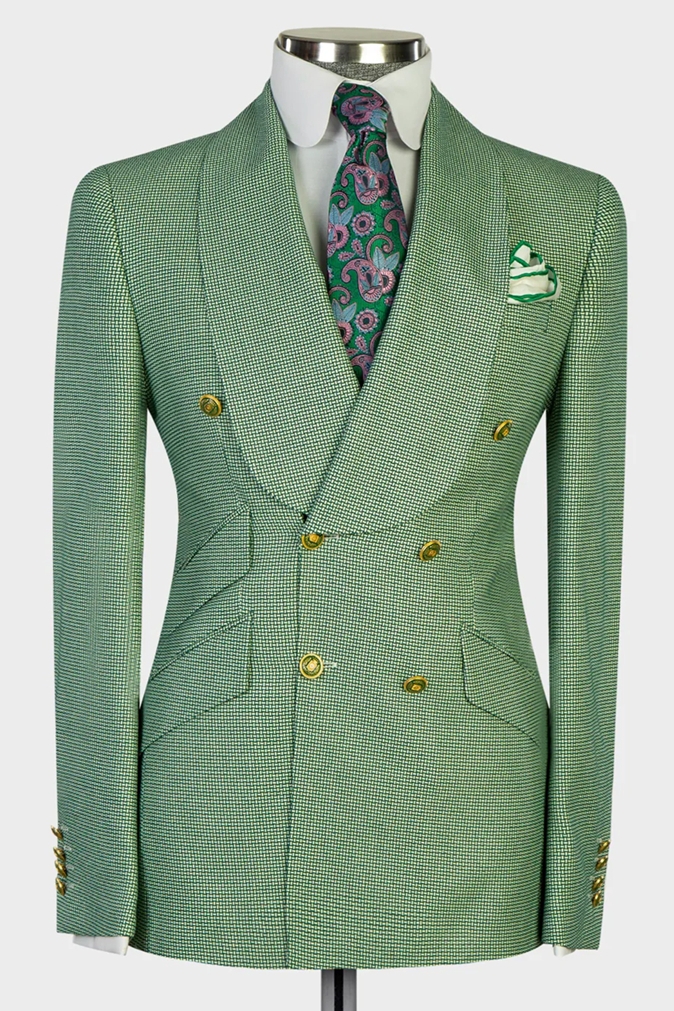 green men's suit