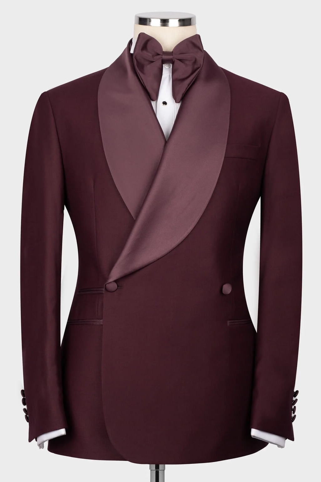 burgundy formal suit