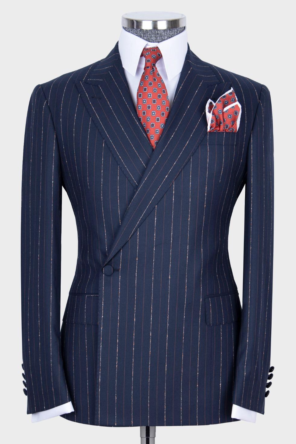 blue formal suit