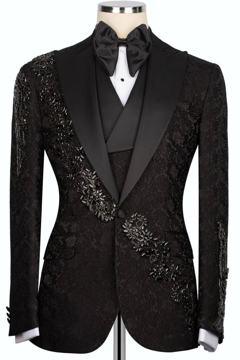 jacquard men's suit