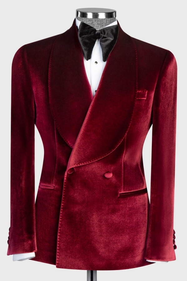 red velvet suit