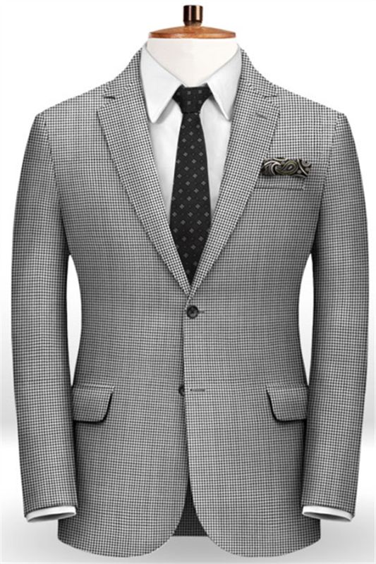 British Style Vintage Tuxedo Jacket | Men Business Suit Slim Fit with 2 Piece Set