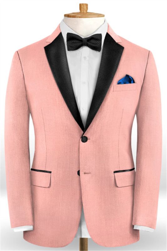 Pink 2 Pieces Prom Outfits Suits for Men | Bespoke Men Suits with Two Pieces
