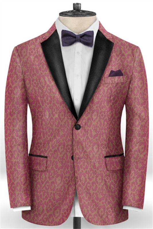 Pink Handsome Mens Youth Suits | Tuxedo Men Blazer