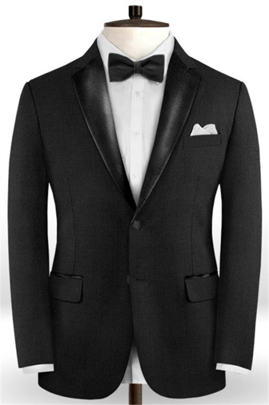 Latest Black Suits for Wedding Tuxedos | Groom Wear Groomsmen Outfit ...