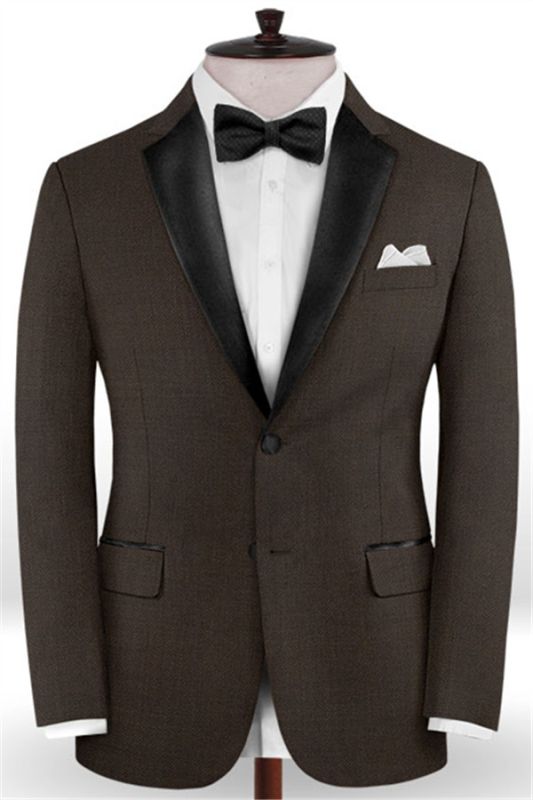 Dark Brown Formal Tuxedo for Business | Newest Two Pieces Men Suits Online