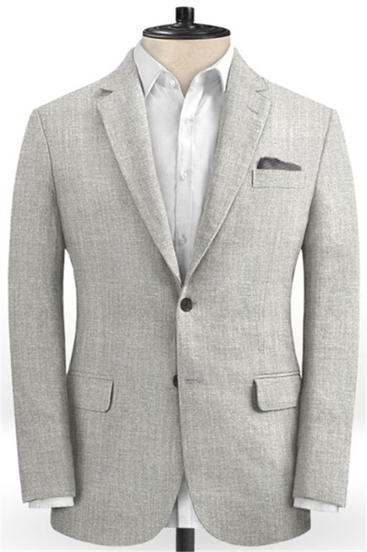 Silver Summer Beach Groom Men Suits | Fashion Two Pieces Tuxedo Online