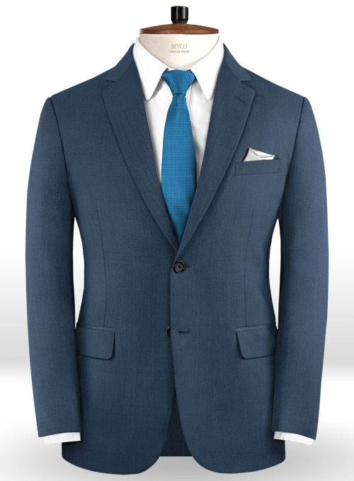 New Fashion Navy Blue Slim Fit Men Suits | Formal Business Blazers ...