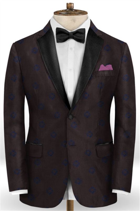 Dark Brown Men Suits Slim fit for Prom Tuxedos | 2 Piece Notched Lapel Suits