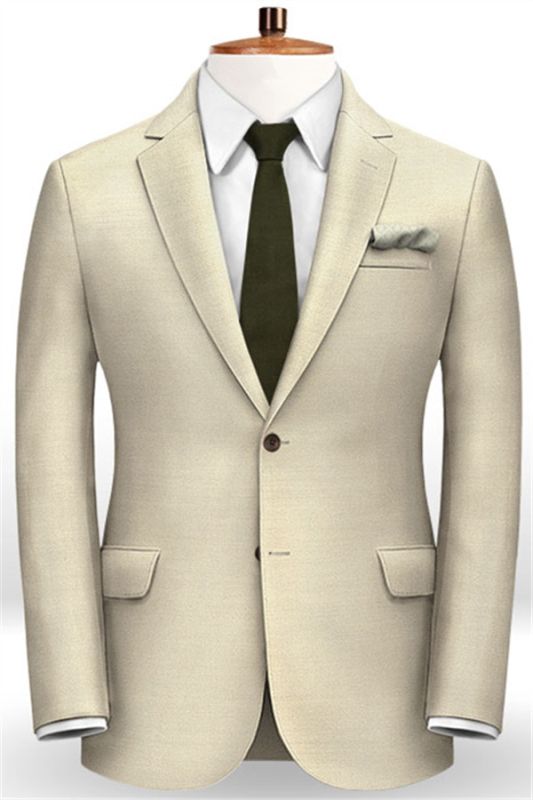 Modern Solid Champagne Tuxedo for Men | Slim Fit Fashion Men Suits Online