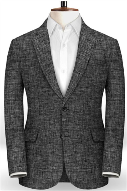 Linen Summer Beach Wedding Groom Tuxedo | Handsome Slim Fit Men Suits