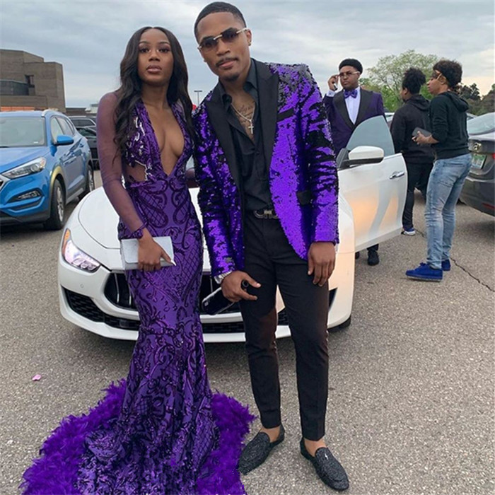 purple suit homecoming