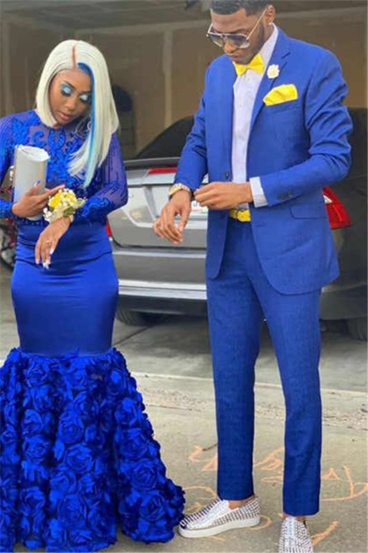Mens blue prom suits deals
