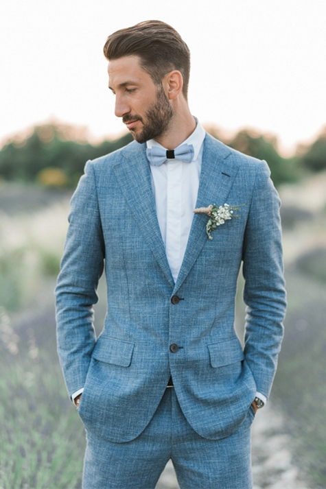 Ocean Blue Linen Summer Beach Groom Wedding Suits | Casual Man Blazer Tuxedo