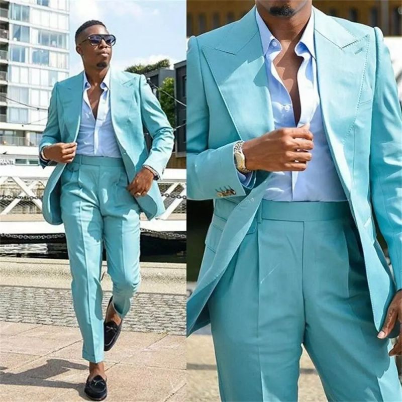 Milo Handsome Peaked Lapel Slim Fit Prom Outfits for Men