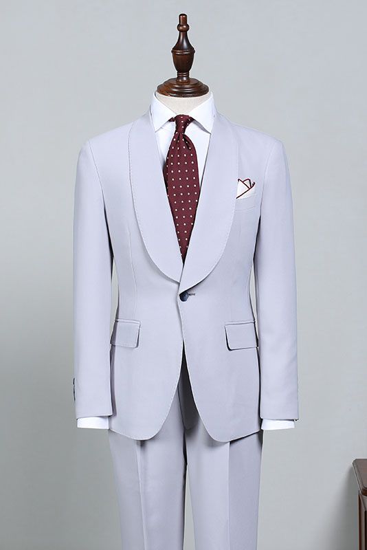 Ivan Fashion Blue 2 Pieces Bespoke Wedding Suit For Grooms