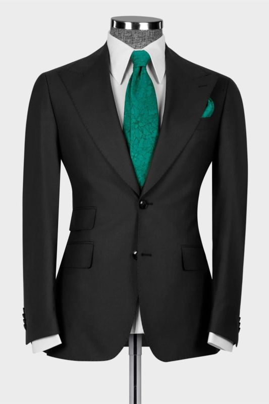 Howell Black Slim Fit Three Pieces Modern Business Men Suits