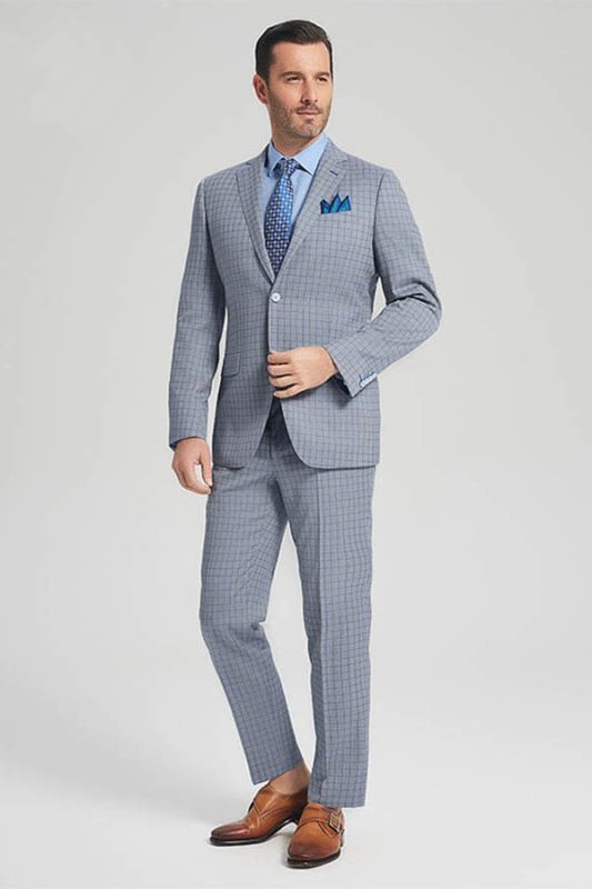 casual grey suit