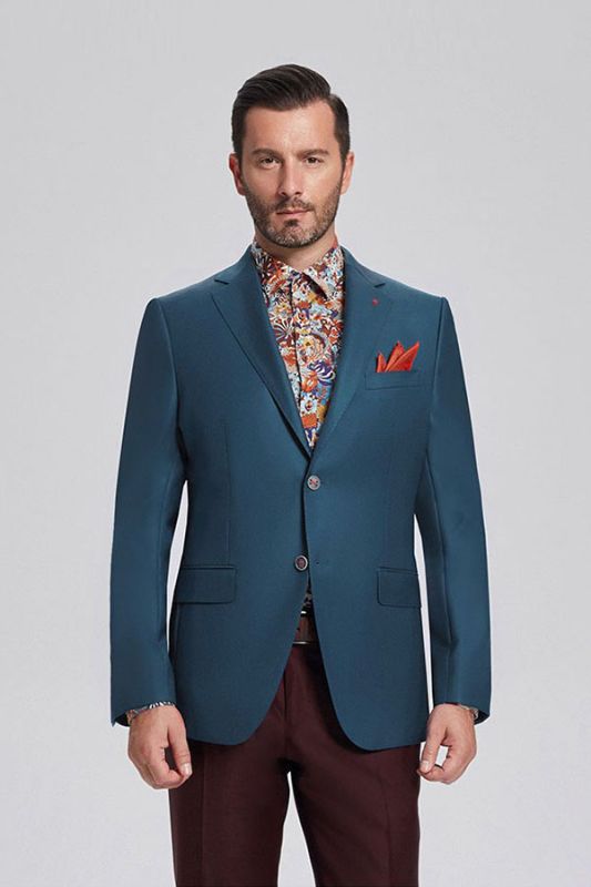 Stylish Solid Greenish Blue Blazers | Casual Suit Jacket