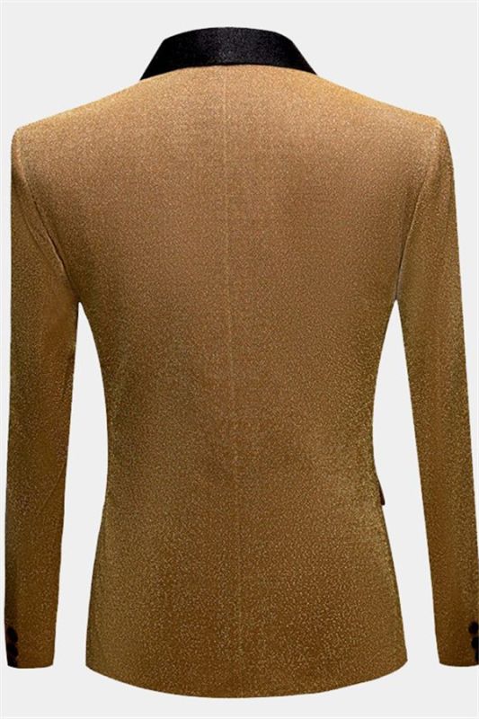 Glitter Sequin Blazer for Men Gold Men Suits for Prom