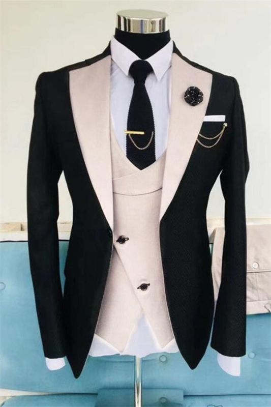 Black Wedding Tuxedos For Men | Formal Dinner Prom Outfit Suits