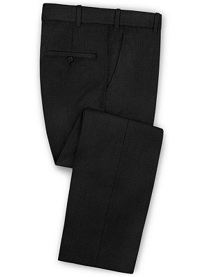 Black Latest Designs Notched Lapel Tuxedos | Formal Business Man Blazer Jacket 2Pieces_3