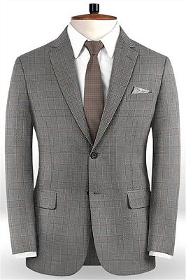 Bespoke Checker Men Suits | Classic Two Pieces Tuxedo Online | Allaboutsuit