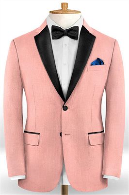 Pink 2 Pieces Prom Outfits Suits for Men | Bespoke Men Suits with Two Pieces_1
