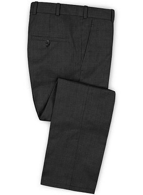 Black Mens Suits with 2 Pieces | Best Man Business Woolen Blazer Tuxedo_3