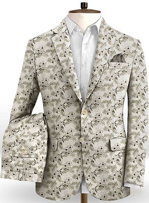 Glamorous Flower Printed Men Suits Online | Two Pieces Prom Outfits Tuxedo