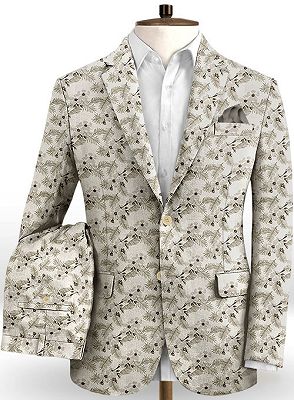 Glamorous Flower Printed Men Suits Online | Two Pieces Prom Outfits Tuxedo_2