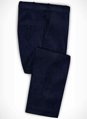 Dark Blue Formal Business Men Suits | Blend Wedding Groomsmen Suits_3