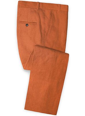 Latest Coat Pant Designs Linen Men Wedding Suits | Groom Tuxedo Slim Fit 2 Piece Prom Blazer_3