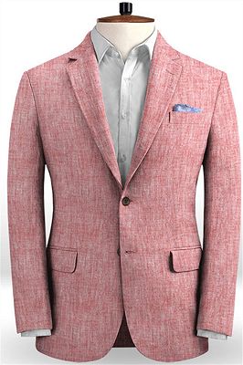 New Arrival Pink Prom Suits | High Quality Linen Tuxedo for Men