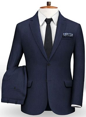 New Two Pieces Men Suits Fit for Business | Two Button with Pants Blend Men Tuxedos