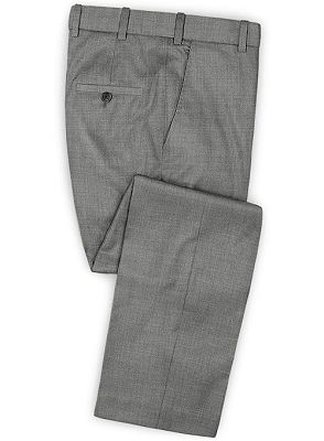 Gray Business Men Suits Online | Notched Lapel Slim Fit Tuxedo_3