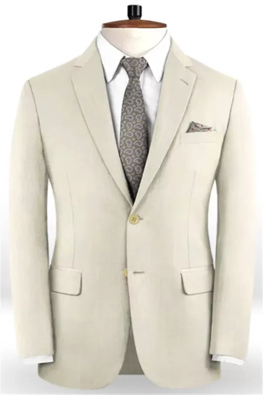 Off White Business Men Suits | Bespoke Classic Wedding Suits For Men