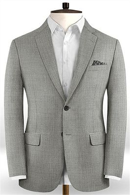 New High Quality Two Button Gray Tuxedos | Formal Business Prom Suits Online