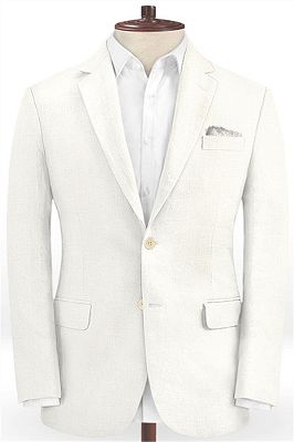 Summer Beach Linen Men Suits for Wedding | Best Man Blazers Casual Groom Prom Party Tuxedos