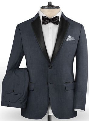 Dark Grey Business Men Suits | Formal Tuxedo for Men with Two Pieces