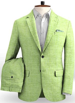 Cool Fashion Linen Men Suit | Attractive Prom Tuxedo Mens Casual Style