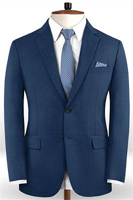 Gentleman Dark Navy New Stlyle Suits Tuxedo | Skinny Blazers Business Casual Prom Tuxedo_1