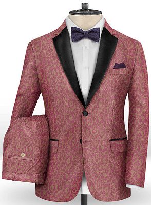 Pink Handsome Mens Youth Suits | Tuxedo Men Blazer