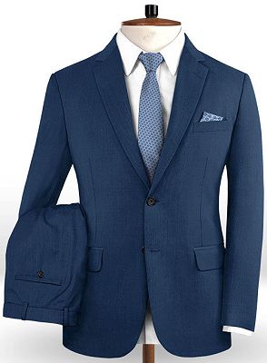 Gentleman Dark Navy New Stlyle Suits Tuxedo | Skinny Blazers Business Casual Prom Tuxedo_2