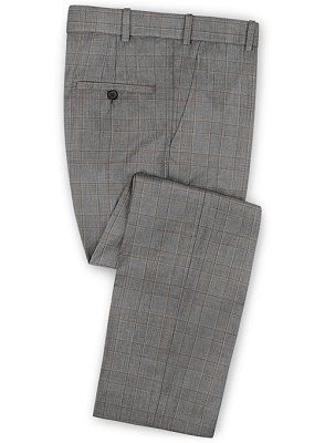 Bespoke Checker Men Suits | Classic Two Pieces Tuxedo Online_3