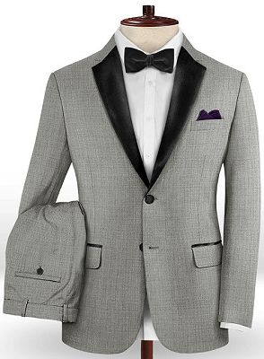 Business Grey Men Suits Online | New Fashion Slim Fit Latest Tuxedo_2