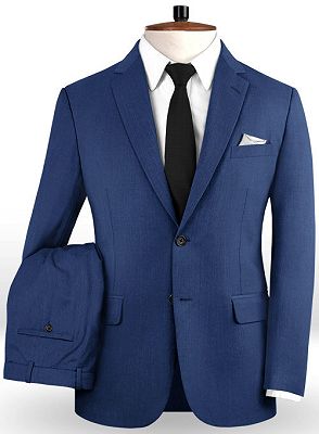 Blue Prom Suits | Fashion Two Pieces Men Suits_2