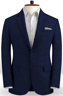 Dark Blue Casual Formal Men Business Suits | Slim Fit Regular Single Breasted Men Tuxedo
