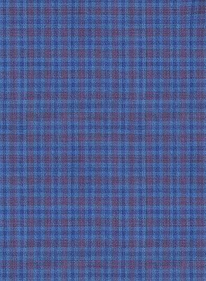 Skinny Blue Plaid Men Suits | Fashion Notched Lapel Tuxedo for Men_4